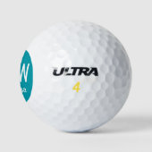 Initialname Aquamarin Golfball (Logo)