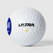 Initialname Blau Golfball (Logo)