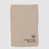 Initialname der Minimal Classic Monogram Golfhandtuch (Vorderseite)