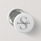 Initialname des benutzerdefinierten Monogramms Button (Vorne & Hinten)