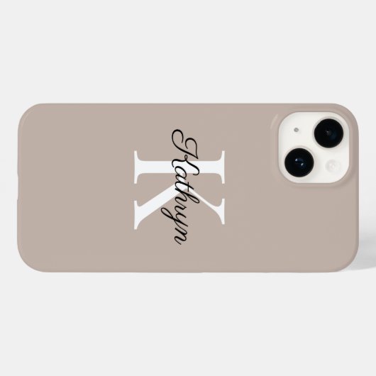 Initialname des Boho Monogram Case-Mate iPhone Hülle (Rückseite (Horizontal))