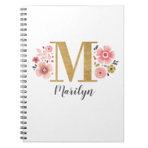 Initialname des eleganten Floral Monogramms