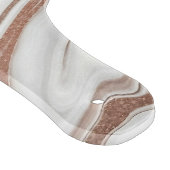 Initialname des Marble Agate Gold Glitzer Monogram Schneidebrett (Ecke)