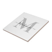 Initialname des Monogramms personalisieren Fliese (Seite)