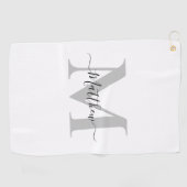 Initialname des Monogramms personalisieren Golfhandtuch (Horizontal)