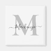 Initialname des Monogramms personalisieren Magnet (Vorne)