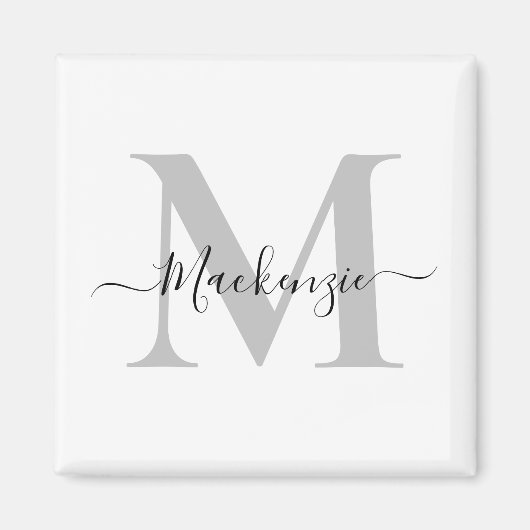 Initialname des Monogramms personalisieren Magnet (Vorne)