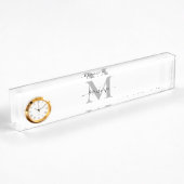 Initialname des Monogramms personalisieren Namensplakette