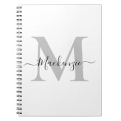 Initialname des Monogramms personalisieren Notizblock (Vorderseite)