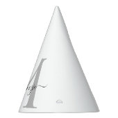 Initialname des Monogramms personalisieren Partyhütchen (Rechts)