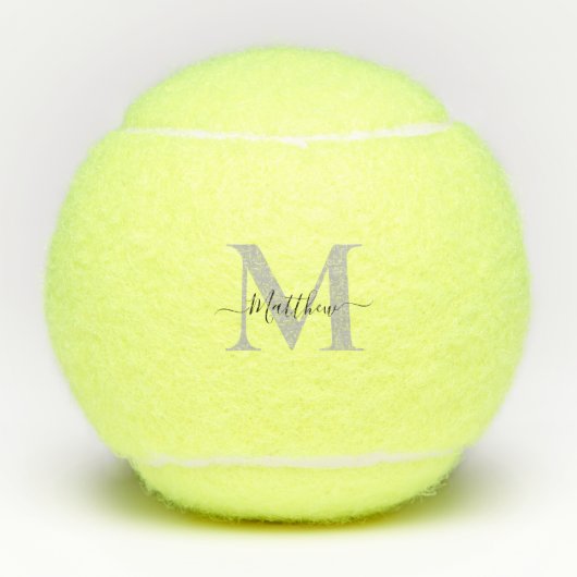 Initialname des Monogramms personalisieren Tennisbälle (Vorderseite)