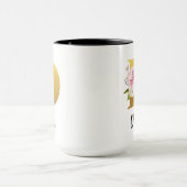 Initialname für das benutzerdefinierte florale Mon Tasse (Zentrum)