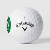 Initialname Grün Golfball (Logo)