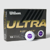 Initialname Lila Golfball (Verpackungen)