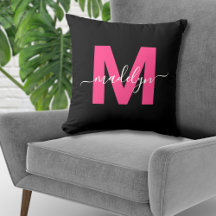 Initialname Monogramm für heiß rosa Girly