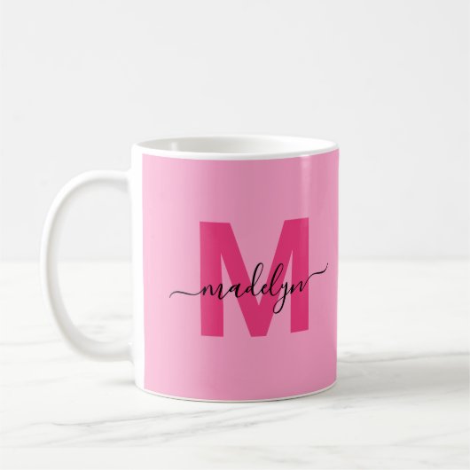 Initialname Monogramm Kaffeetasse (Links)