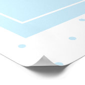 Initialname Personalisiert Monogramm-Kinderzimmer Poster (Ecke)