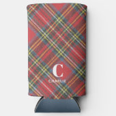 Initialname, Stewart Tartan Kariert Selters Dosenkühler (Vorderseite)