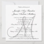 Initialnamen für Elegant Wedding Invitations Monog Einladung<br><div class="desc">Elegantes Monogram Wedding Invitation Design von Elke Clarke ©2008. Passen Sie Ihre Monogramm,  Namen und Hochzeitsfarben an. Fügen Sie alle Ihre Hochzeitsinformationen auf der Rückseite der Karte mit Zazzle's einfach zu bedienenden Menüaufforderungen hinzu. Keine RSVP-Karte erforderlich. Kommt mit weißem Umschlag. Für passende Accessoires siehe Links unten.</div>