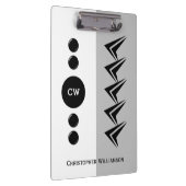 Initialnamen weiß und grau hinzufügen klemmbrett (Rechts)