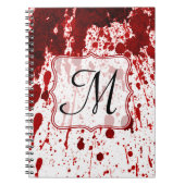 Initialnote Book zum Vampire Blood Dripping Monogr Notizblock (Vorderseite)