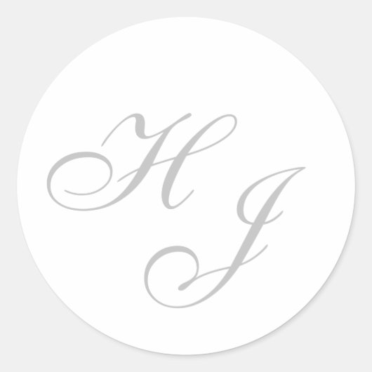 "Initials"-Aufkleber/Umschlag Aufkleber (Vorderseite)