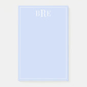 Initials Blue Post-it Klebezettel (Vorderseite)