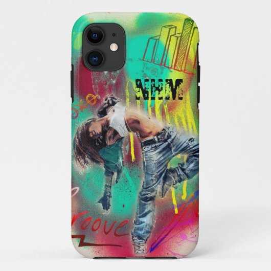 Initials coole Straßenkunst Einmaliger Teen Case-Mate iPhone Hülle (Rückseite)