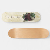 *~* Initials Damask Royal Troll AP89 Skateboard (Horizontal)