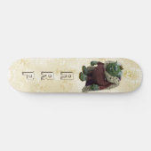 *~* Initials Damask Royal Troll AP89 Skateboard (Horizontal)