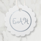 Initials Foil Favor Tag (Vorderseite)
