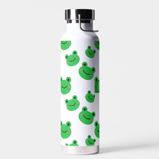 Initials Froggy Simple Modern Fun Trinkflasche (Links)