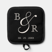 Initials für benutzerdefinierte Chic Calligraphy Topflappen (Vorderseite)