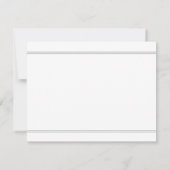 Initials für das Hochzeitmonogramm - Doppelname Pe Mitteilungskarte (Rückseite)