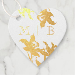Initials Monogramm eines eleganten Orchid-Blooms Geschenkanhänger