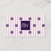 Initials Nice to Meet You! Verbinden Sie mit uns!  Visitenkarte (Vorderseite)