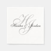 "Initials Paper Napkins" Serviette (Vorderseite)