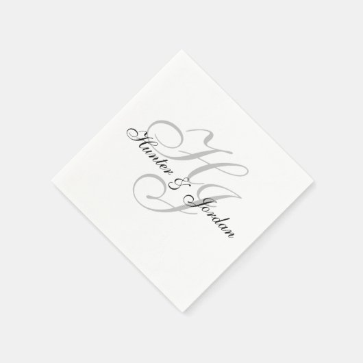 "Initials Paper Napkins" Serviette (Ecke)