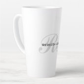 Initials Schlicht Stilvoll Milchtasse (Linke Ecke)