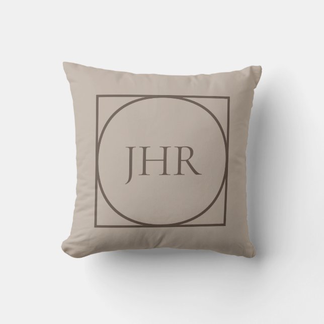 Initials-Throw-Pillow Kissen (Vorderseite)