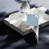 Initials von Dusty Blue Minima Branch Blätter Viel Geschenkanhänger