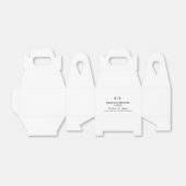 Initials Wedding Welcome Modern Wedding Guest Gift Geschenkschachtel (Ungefaltet)