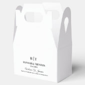 Initials Wedding Welcome Modern Wedding Guest Gift Geschenkschachtel (Geöffnet)