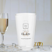 Initialschrift für das Logo-Geschäft Glas