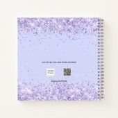 Initialskript für das Monogramm-Lavendel Notizblock (Rückseite)