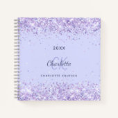 Initialskript für das Monogramm-Lavendel Notizblock (Vorderseite)