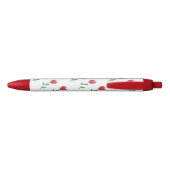 Initialstift für rote Tulip-Blume Muster Monogramm Kugelschreiber (Rückseite)