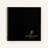 Initialvorlage für das benutzerdefinierte Gold-Scr Notizblock (Vorderseite)