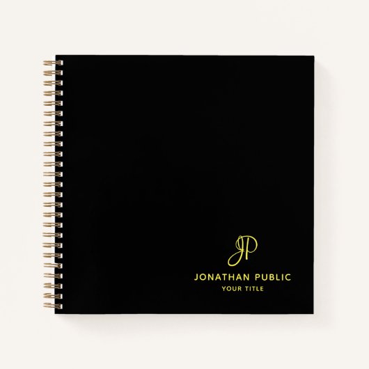 Initialvorlage für das benutzerdefinierte Gold-Scr Notizblock (Vorderseite)