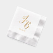 InitialWedding Servietten Mit Folie (Links)